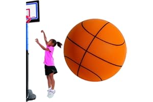 Elinrat Basket Ball Silencieux Handleshh | Taille 7 Silent Basketball Dribbling Indoor | Balle en Mousse D'entraînement D'intérieur Souple | Flexible Et Léger Ballon