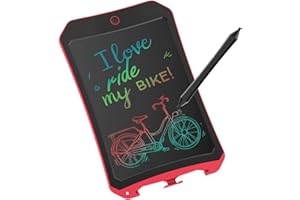 JRD&BS WINL Tableau Blanc De Dessin ÉLectronique Pour Enfants,Cadeau D'anniversaire Pour Garçons Et Filles De 3-12 Ans,Planche À Dessin ColorÉE Pour Enfants Jouet,Tableau Noir,Rouge