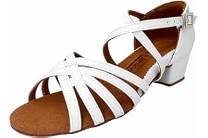 s.lemon Latein Tanzschuhe,3.5cm 5cm 7cm Absatz Praxis Anfänger Ballsaal Salsa Latein Schuhe für Mädchen Damen