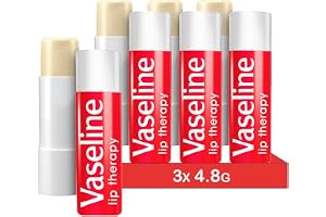 Vaseline Lip Therapy Rosy, tonad läppbalsam, läppstift med mandel och rosolja (Rosy (3 stycken))