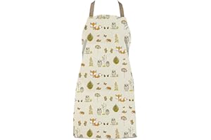JOLEE TABLECLOTHS Jolee... Fabrics Wipe Clean PVC Coated Aprons - 100% Cotton Oilcloth - Adults and Childrens Sizes - Easy to Clean and Splash Proof Apron