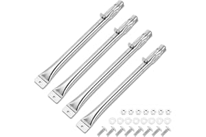 GFTIME 41,9cm Universal Brenner Ersatz für Enders Monroe Baujahr 2010, Swiss, Broilmaster, Coobinox Flex, Enders Kansas, Napoleon Ultra Chef viele Grillmodelle, Edelstahlrohr Grillbrenner, 4 Stück