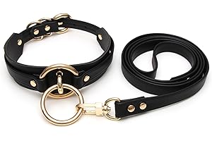 lalatia Handmade Women O Ring Faux Leather Choker