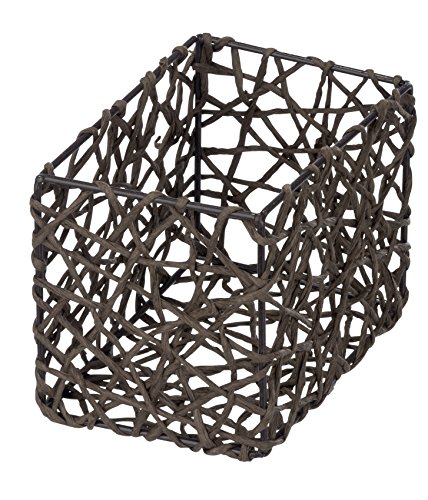 WENKO 20370100 Aufbewahrungskorb Curly Braun – Badkorb, Zellstoff, 15 x 11 x 10.5 cm - 2