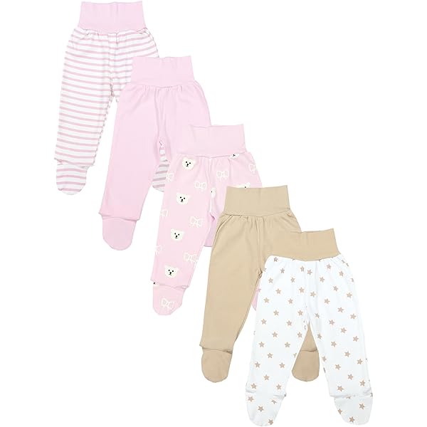 MEA BABY Unisex baby lange mouwen wikkelbody met opdruk 5-pack. Baby wikkelbody jongens baby wikkelbody meisje, 62