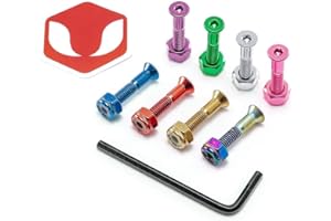 VENOM SKATEBOARDS Venom 1" - Allen Key Anodised Skateboard Deck Bolts/Screws/Hardware