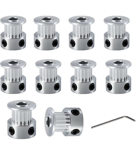 Poulies GT2 16 Dents Alésage 5mm - Lot De 6 Pour Imprimante 3D, CNC