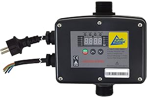 AMUR PRESSCONTROL INVERTER 2-1,1KW PRESSOSTATO cablato Controllore automatico Controllore di portata per acquedotti domestici Pompa sommersa