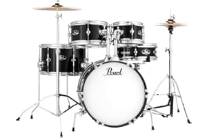 Pearl RSJ465C/C31 - Batería acústica real para principiantes para niños - Jet Black