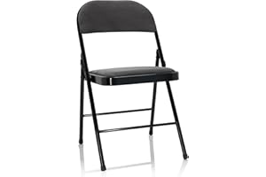 hjh OFFICE Chaise Pliante rembourrée en Velours TUDELA Chaise Visiteur, Charge maximale 130 kg, Gris foncé 803009