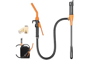 Aofesel Pompe de Transfert de Liquide Portable Multifonction à Piles, Pompe Jusqu'à 9 Litres(2,4GPM) par Minute, Pompe Portable pour Essence, Diesel, Eau, Carburant