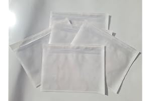 RFE Document Enclosed Wallets Plain Peel & Seal Clear Plastic Envelopes/Sleeves/Pockets/Wallets | Attach Invoices, Packing Lists & Delivery Notes to Parcels (1000, A5 Plain)