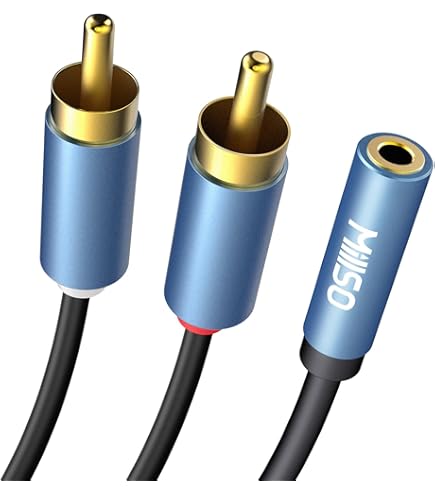 Câble Adaptateur Audio Jack 3.5 Mm Vers RCA Stéréo Mâle – Longueur 1.5 M - Français