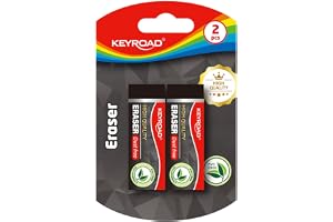 Keyroad radergummi, tekniskt gummirakapparat, 2 stycken suddgummi för barn, blister