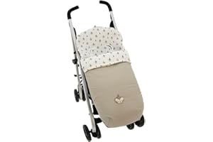 Saco Silla ligera de Paseo Rosy Fuentes- Saco para silla de verano - Silla pequeña - Equipado para ser Ajustado perfectamente -Camel