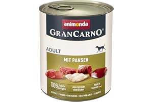 ANIMONDA VOM FEINSTEN animonda GranCarno karma dla psów, mokra karma dla dorosłych psów, ze żwaczem, 6 x 800 g