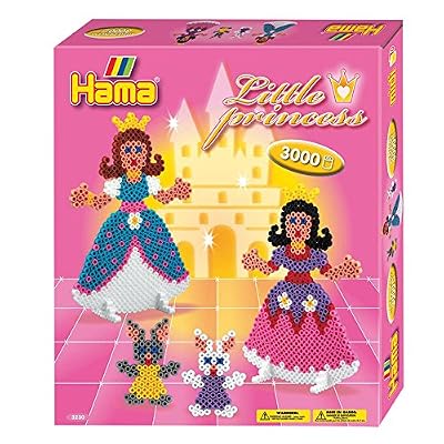 Hama - 3230 - Loisirs Créatifs - Boîte Perles à Repasser - Taille Midi - Les Petites Princesses