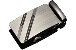 Daisy House Fibbia per cintura da uomo con cricchetto da 40 mm Solo sostituzione automatica della fibbia per cintura in pelle