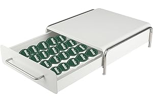 MAYMA Rangement Capsules de Café,Porte-capsules de Café Tiroir pour Rangement de Capsules de Café Dolce Gusto,Vertuoline,Capacité 36 Capsules,30.5 * 31.5 * 10cm