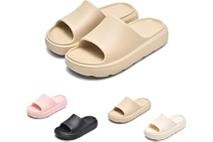 GemChve Claquettes Hommes Chaussons Femme Antidérapant Sandales Pantoufles Confortable Unisex Epaisse Foam Slides pour Maison, Jardin, Salle de Bain, Piscine, Plage