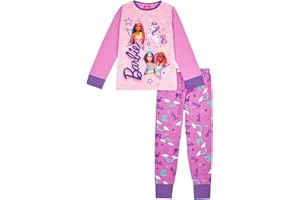 Barbie Girls Pyjamas Pjs Set, Doll Gifts for Girls, Nightwear for Girls