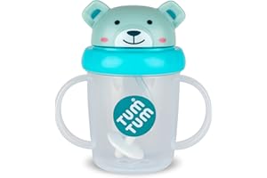 TUM TUM Tippy Up Free Flow Sippy Cup (No Valve), Sippy Cup for Toddlers, 200ml, BPA Free (Boris Bear S3)
