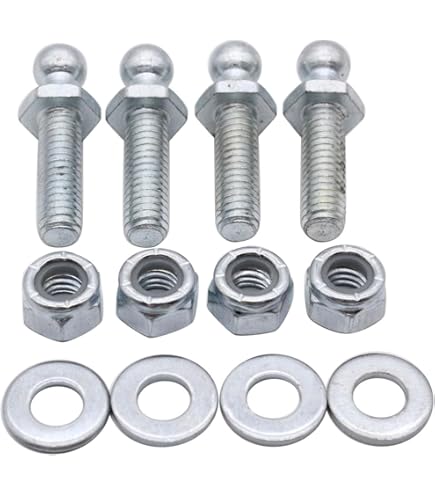 Lot De 2 Vis à Rotule M8 Diamètre 10 Mm | Pièce De Rechange Pour Suspension Et Direction Automobile