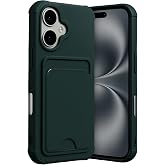 CONSTRAIN - iPhone 17 ile uyumlu Kılıf Kamera Ve K&ouml;şe Korumalı Kartlıklı C&uuml;zdanlı Yumuşak Renkli Silikon Kapak i&ccedil;i Kadife - K