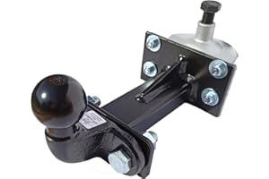 XIMPLIO Universelle Hakenverlängerung für Fahrradträger für Fahrradträger inkl. Steckkupplung für jedes Type Anhängerkupplung (mit Steckkupplung mit Schraube, 250 mm)