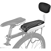 Siège Vélo Enfant Arrière Avec Dossier Et Repose-pieds - Pour Enfants à Partir De 5 Ans - Barrières De Sécurité Et Ceintures - Compatible Avec La Plupart Des Vélos