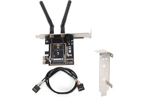 KAKAKE Scheda PCI E WiFi 6E, 5400 Mbps, Modulo AX210, Bluetooth 5.3, Adattatore di Rete Ad Alta velocità