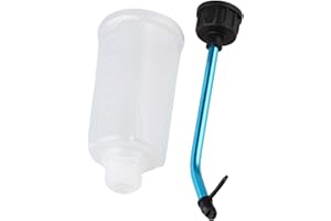 BQLZR White T10034 250cc 250ml Plastic Fuel Refill Bottle & Aluminum Alloy Bottle Straw for RC All Scale Model Car