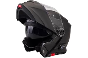ViPER RSV171 Bluetooth Flip up Motorcycle Motorbike Bike Crash Helmets With Drop-Down Sun Visor Helmet ECE 22.06 Approved Unisex Adult Racing Touring Cruising Bike Wear