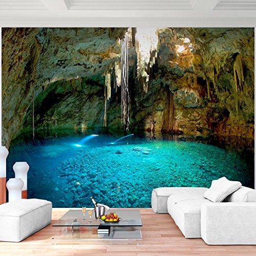 Fototapete Bergsee 352 x 250 cm - Vliestapete - Wandtapete - Vlies Phototapete - Wand - Wandbilder XXL - !!! 100% MADE IN GERMANY !!! Runa Tapete 9036011c