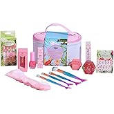 Whimsy Beauty Organic & Safe Unicorn Travel Makeup Kit | Safe, Non-Toxic Beauty Set for Girls, Preteens & Teens | Lip Balm, L