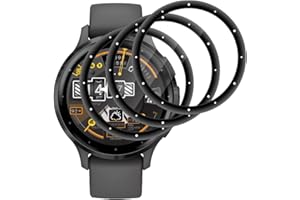Beukei Pellicola Protettiva per Garmin Venu 3s, 3 pezzi Pellicol Protezione Schermo [copertura totale curva 3D] [Anti-Graffio] [Senza Bolle][Durezza 9H ] Pellicola Vetro