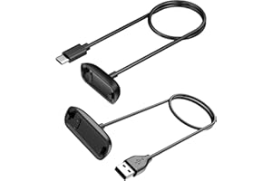 Meliya Charger Cable for Fitbit Inspire 3, 1 USB+1 USB C, 2Pack Replacement Fast Chargeing Power Cord for Inspire 3