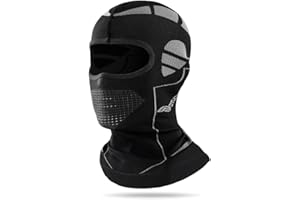 XFSRG Cagoule Moto Hiver Respirante Anti-Vent Protection UV Équipement Moto Cross Masque de Ski pour Hommes et Femmes Balaclava Thermique pour Sports Extérieurs