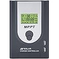 amiciSmart MPPT Solar Charge Controller, Intelligent Lithium Battery Regulator for Solar Panel with LCD Display 12V/24V (40A)