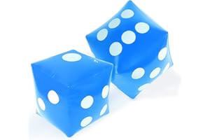 MINICLOSS Dadi Gonfiabili Partito Grandi Dadi Gonfiabili, 2pcs Giocattolo Gonfiabile Dadi Giganti Blu Giocattoli Gonfiabili per Bambini per Partito Giochi Pool Party Offerte