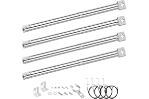 Denmay Tubi universali Regolabili per Barbecue a Gas FirePlus, Fire Mountain, Char-Broil, CosmoGrill, Campingaz, Blooma, Brinkmann e la Maggior Parte delle Griglie a Gas, Si estende da 31 a 45 cm（4）