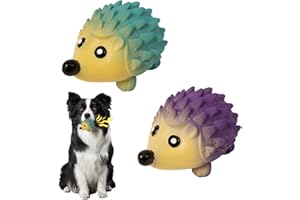 Fadcaer 2 Pcs Squeaky Dog Toys,Latex Puppy Toy with Squeaker for Small Dogs Puppy Durable Natural Latex Dog Squeaky Toy Puppy Chew Toy Interactive Dog Toys for Playing Training,Teething (Blue/Purple)