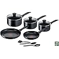 Tefal Induction G155S844 Non-Stick Cookware Set 8 Pieces-Black, saucepans, Aluminium