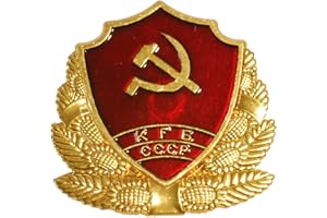 CUCUBA RUSSIAN STORE Stemma Distintivo Spilla Fregio Badge KGB CCCP Soviet in Metallo Emblema Urss Falce e Martello
