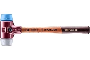 Halder 3013040 "Simplex Soft-Face TPE-Mid/TPE-Soft" Mallet, Multi-Colour, 40 mm