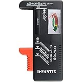 D-FantiX Analogic Battery Testers, Battery Controller for AA AAA C D 9V 1.5V Button Cell Batteries (Model: BT-168)