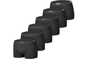HAGOT 6er Pack Jungen Boxershorts aus Baumwolle Unterhosen， Jungen Unterhosen Baumwolle Boxershorts