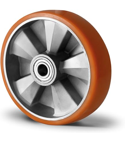 Rollentechnik Hubwagenrad 200x50mm – Polyamid PA6, Kugellager, Bohrung 25mm, Nabenlänge 54mm, -30 Bis +60°C