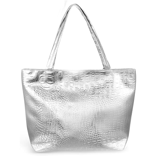 希少 HEAD PORTER LARGE SILVER TOTE BAG Large silver shopper bag