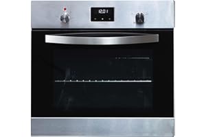 60cm Single Electric Fan Oven, Digital Display, Built-in/Under - SIA SO114SS